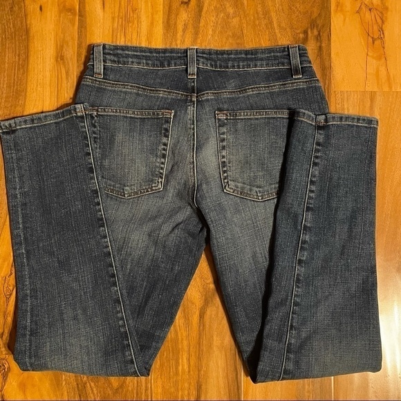 2/$30  Eileen Fisher Dark Wash Skinny Leg Jeans - Picture 4 of 7